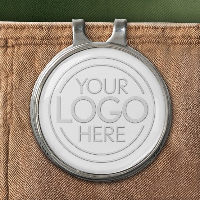 Add Logo Business Professional - White Background Golf Hat Clip (Custom Golf Hat Clip)