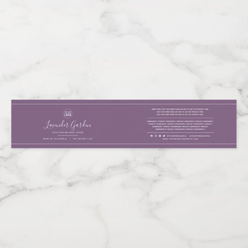 Add Logo Custom Color Ingredients Product Label