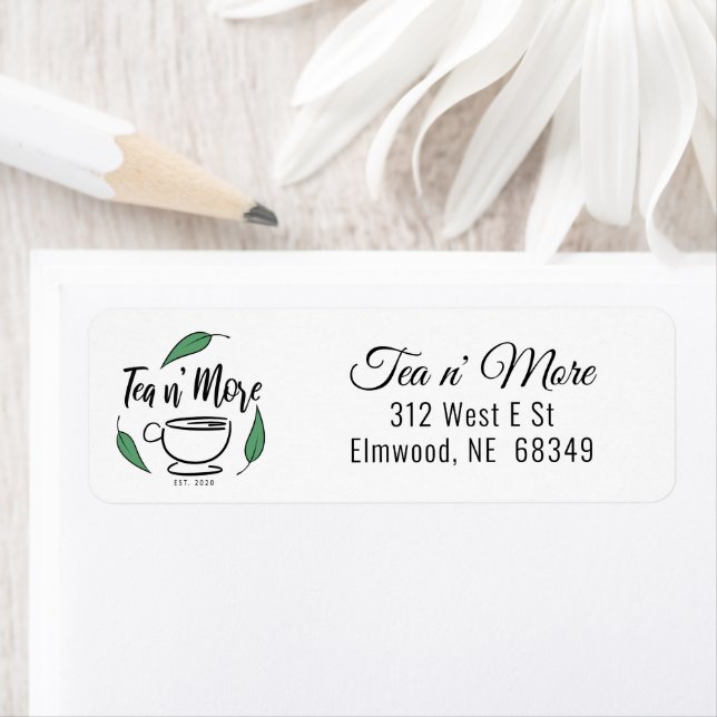 Add Logo Custom Return Address Labels (Insitu)
