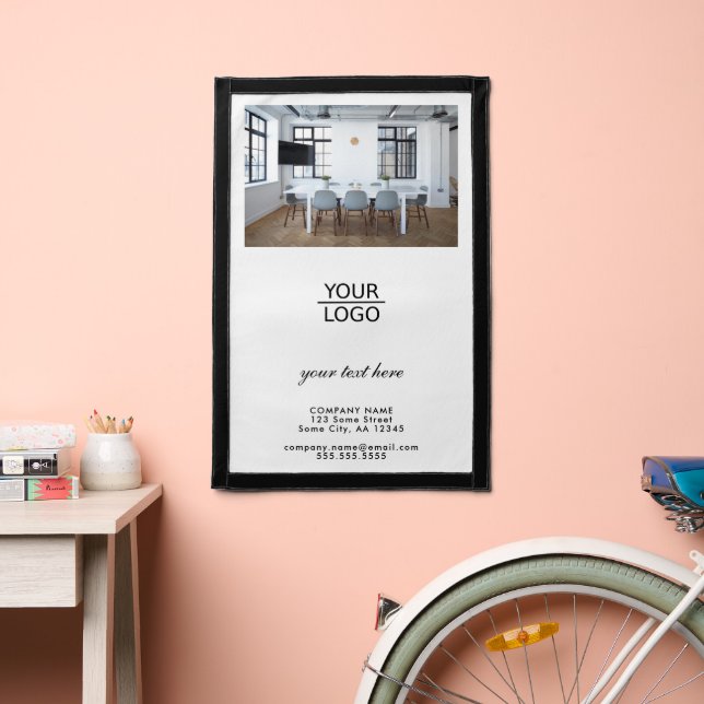 Add Logo Custom Text Photo Company Promotion Pennant (Insitu 2)