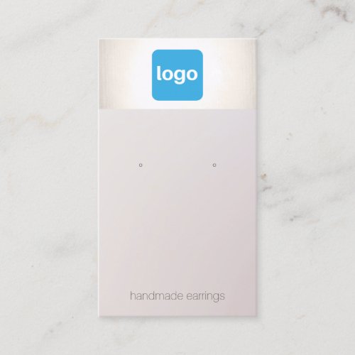 Add Logo  Earring  Display Holder Business Card
