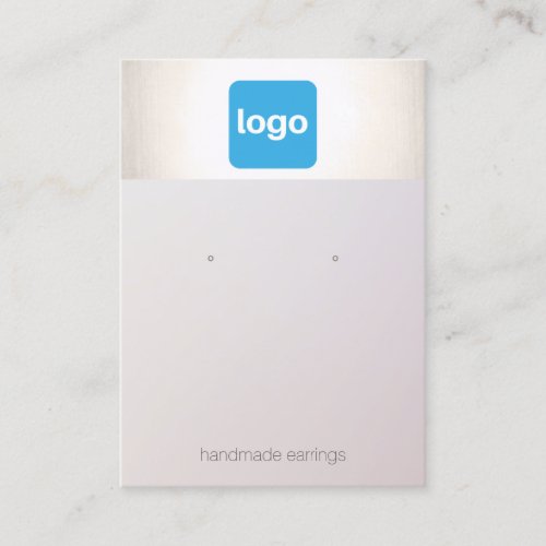 Add Logo  Earring  Display Holder Business Card
