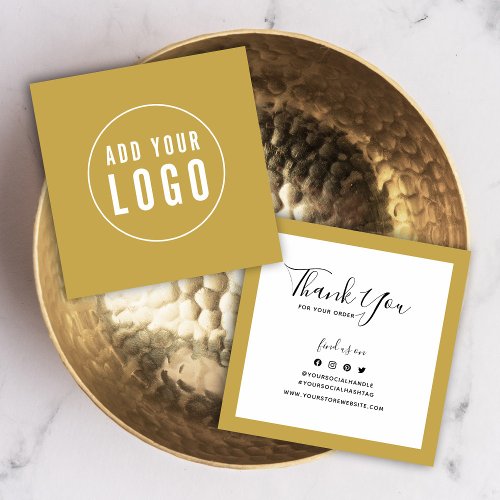 Add Logo Editable Border Social Thank You Insert