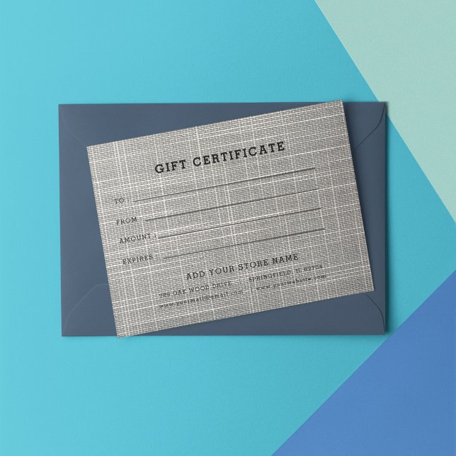 Add Logo Editable Business Gift Certificate ( Business Gift Certificate With Logo)