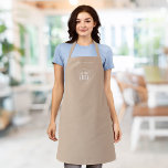 Add Logo Employee Modern Minimalist Custom Color Apron<br><div class="desc">Personalized Apron that you can add your logo and your employee’s name in a trendy modern font against an editable background color (click “edit” button and change background color). You can even change the strap color (accessible on the product page itself) to whatever color you wish. Personalize it by replacing...</div>