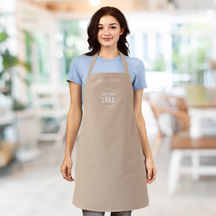 Add Logo Employee Modern Minimalist Custom Color Apron