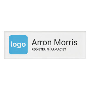 Add Logo Employee Name Badge