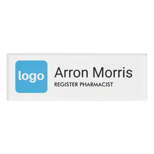 Add Logo Employee Name Badge