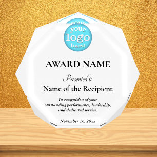 Add Logo Employee Team Top Performers Presentation Acrylic Award