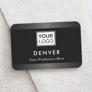 Add logo first name and title gray borders tag