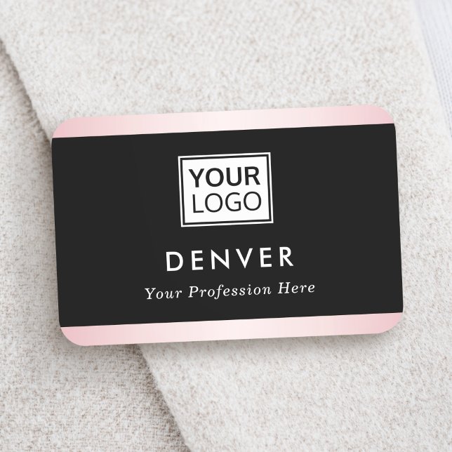 Add logo first name title pink gradient borders tag (Add logo first name title pink gradient borders tag)