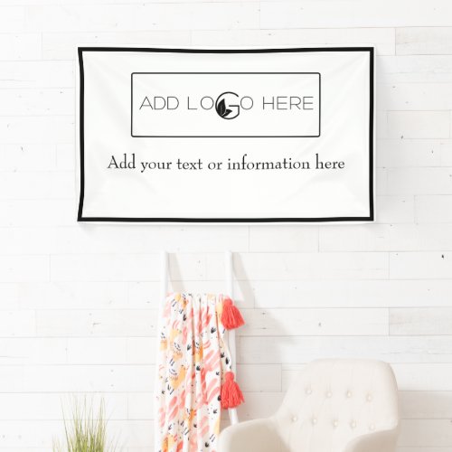 Add Logo Here Small Business Promotion  Banner