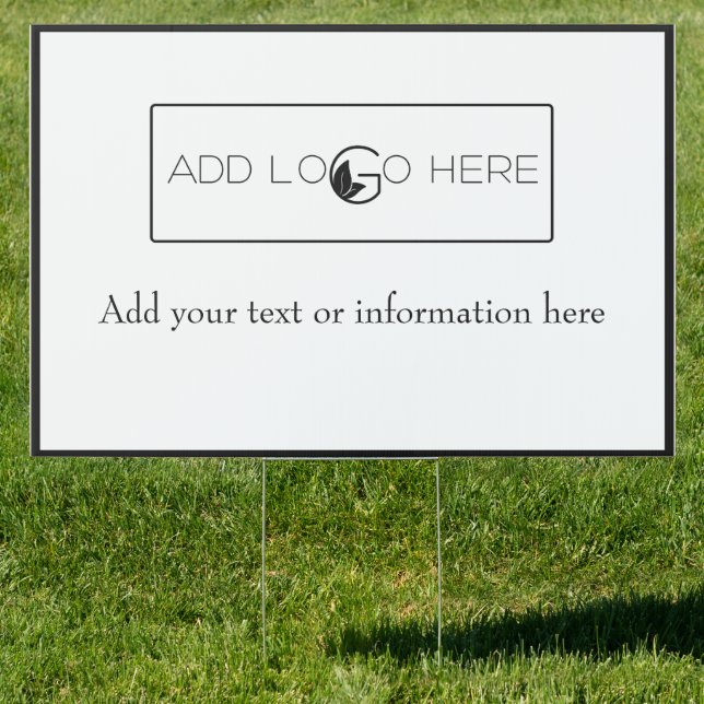 Add Logo Here Small Business Promotion  Sign (Insitu)