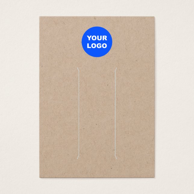 Add Logo Kraft  Hair Clip Display (Front)