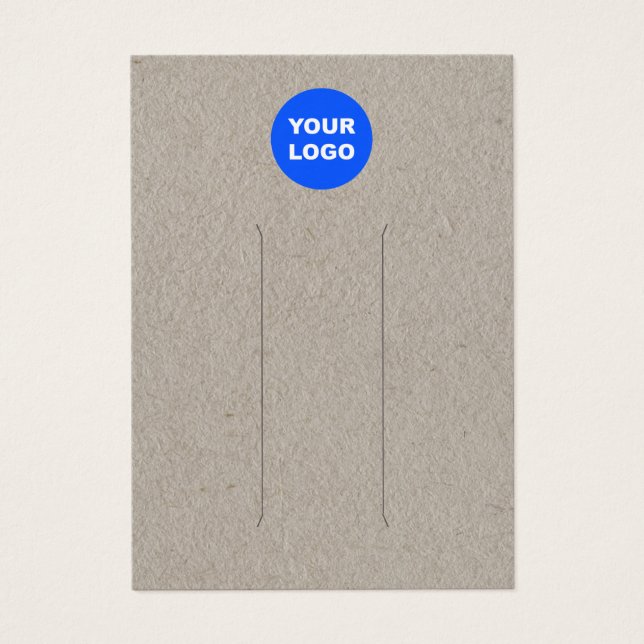 Add Logo Kraft Leather  Hair Clip Display (Front)