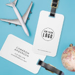 Add Logo Modern Corporate Business Custom Colors Luggage Tag<br><div class="desc">Add Logo Modern Corporate Business Custom Colors Luggage Tag that's perfect for you and your employees when traveling for work. Background color on the front and back is editable, click "Edit" to change the color Personalize it by replacing the placeholder text and the placeholder image with your own logo. For...</div>