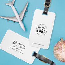 Add Logo Modern Corporate Business Custom Colors Luggage Tag