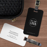 Add Logo Modern Corporate Business Custom Colors Luggage Tag<br><div class="desc">Add Logo Modern Corporate Business Custom Colors Luggage Tag that's perfect for you and your employees when traveling for work. Background color on the front and back is editable, click "Edit" to change the color Personalize it by replacing the placeholder text and the placeholder image with your own logo. For...</div>