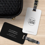 Add Logo Modern Corporate Business Custom Colors Luggage Tag<br><div class="desc">Add Logo Modern Corporate Business Custom Colors Luggage Tag that's perfect for you and your employees when traveling for work. Background color on the front and back is editable, click "Edit" to change the color Personalize it by replacing the placeholder text and the placeholder image with your own logo. For...</div>
