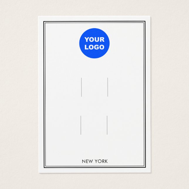 Add Logo Multiple  Hair Clip Accessory Display (Front)