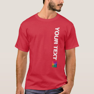 Add Logo Photo Image Template Mens Christmas Red T-Shirt