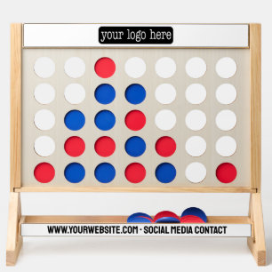 Add Logo, QR Code and Business Info Advertising Fast Four