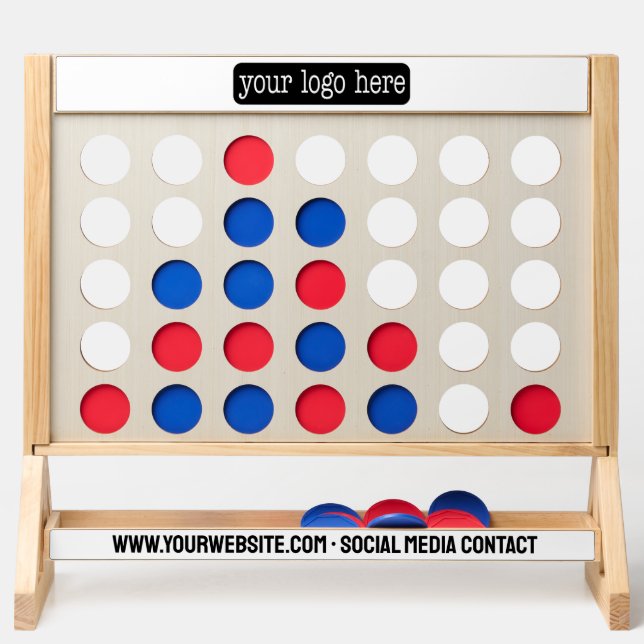 Add Logo, QR Code and Business Info Advertising Fast Four (Front)