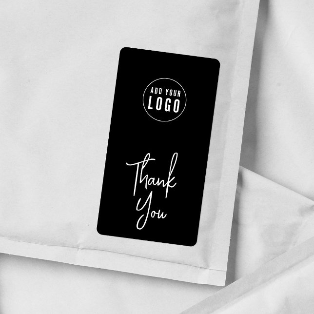 Add Logo Script Thank You Custom Color Packaging Label (Creator Uploaded)