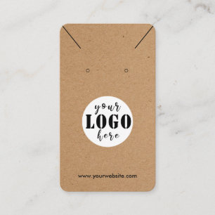 Add logo Simple Craft Paper earring Display Card