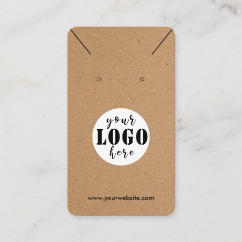  Add logo Simple Craft Paper earring Display Card
