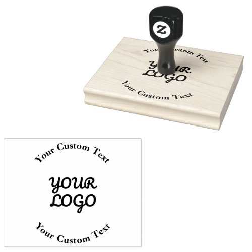 Add Logo Simple Editable Design Rubber Stamp