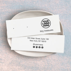 Add Logo Stud Earring Display Card