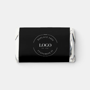 Add logo text here template simple black favor