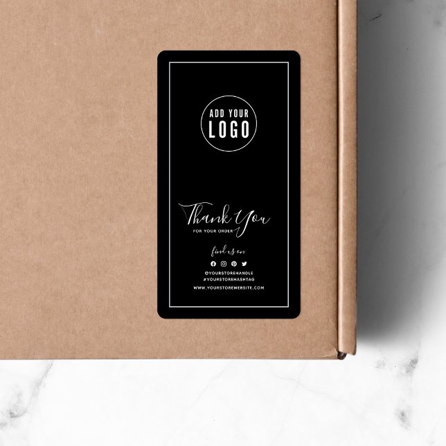 Add Logo Thank You Custom Color Packaging Sticker (Creator Uploaded)