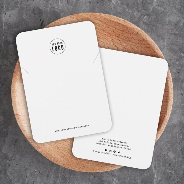 Add Logo Typewriter Necklace Display Card (Creator Uploaded)