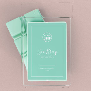 Add Logo White Border Editable Color Product Label