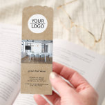 Add Logo with Custom Text Promotional Photo Bookmarks<br><div class="desc">Rustic Add your Logo with a Custom Text Promotional Company Photo Bookmarks. Insert your logo into the template and customize the text,  photo,  company name,  address and contact information. Business promotion or giveaway for your clients and business partners.</div>
