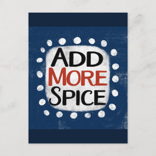 Add More Spice Postcard