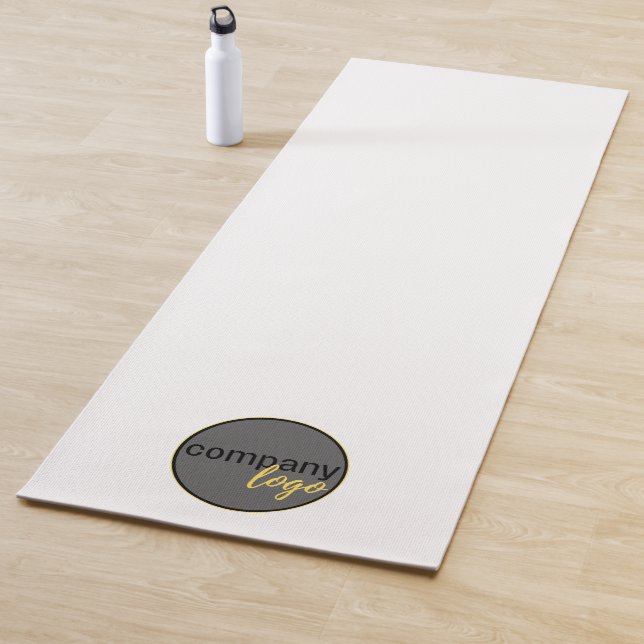 ADD MY OWN LOGO BUSINESS COMPANY BRAND WHITE YOGA MAT (In Situ)