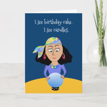 Add Name And Age Funny Fortune Birthday Greeting Card
