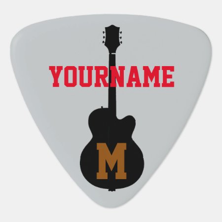 Add Name And Initial Guitar Pick