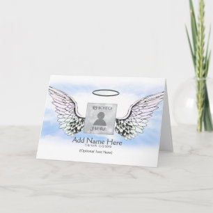 Add Name and Photo Memorial Card