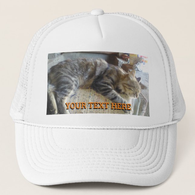 Add Name And Photo Personalized Trucker Hat (Front)