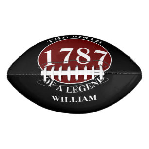 Add Name And Year Birthday Black Football