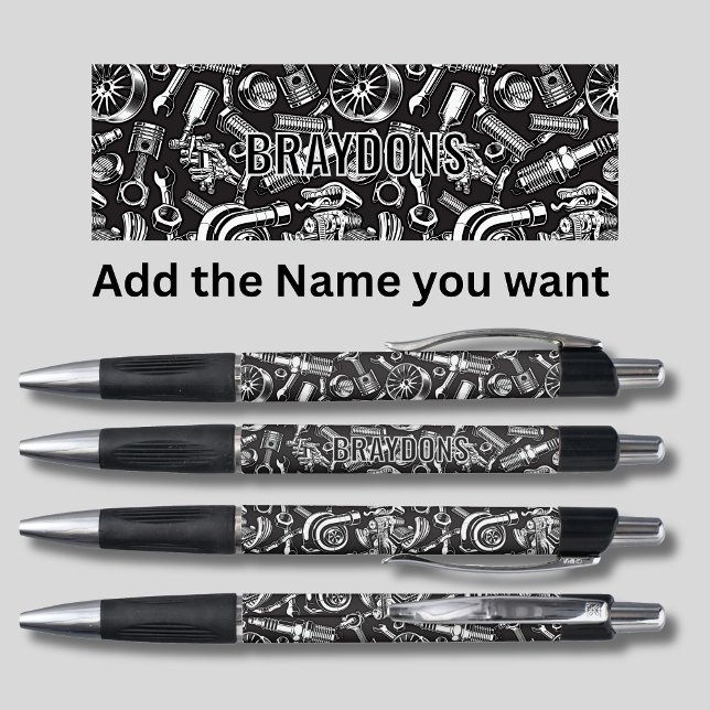  Add Name, Auto Car Parts, Mechanic Pen (Creator Uploaded)