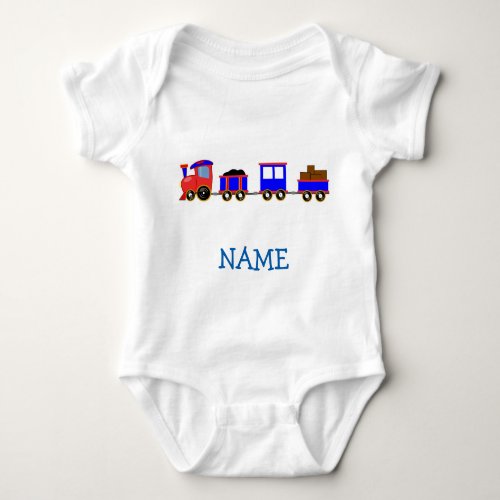 Add name baby boy tee train cute