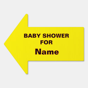 Add Name BABY SHOWER Arrow Sign