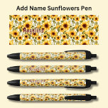 Add Name, Blooming Sunflowers in Summertime Pen<br><div class="desc">Add the Name,    Change to your own details. See my store for lots more great Pens</div>