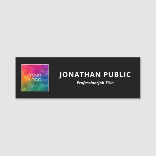 Add Name Business Company Logo Here Template Name Tag