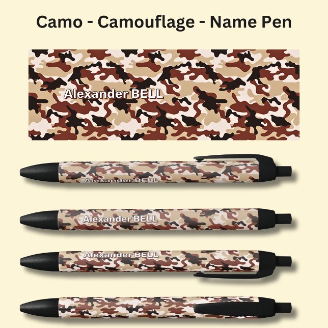 Add Name, Camo Desert Brown Sand Pen (Creator Uploaded)